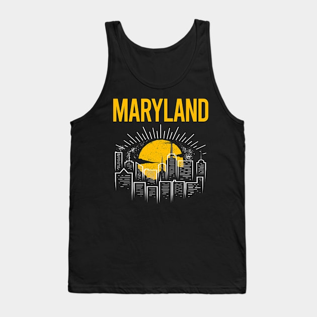 Yellow Moon Maryland Tank Top by flaskoverhand